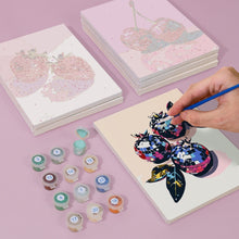 Carica l&#39;immagine nel visualizzatore di Gallery, Dipingere con i numeri – Set di 6 tele | Frutti disco