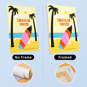 Dipingere con i numeri – Set di 6 tele | Poster da spiaggia estivi