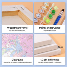 Carica l&#39;immagine nel visualizzatore di Gallery, Dipingere con i numeri – Set di 6 tele | Mazzi di fiori nel cielo