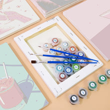 Carica l&#39;immagine nel visualizzatore di Gallery, Dipingere con i numeri – Set di 6 tele | Poster di cocktail chic