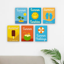 Carica l&#39;immagine nel visualizzatore di Gallery, Dipingere con i numeri – Set di 6 tele | Poster di vacanze estive