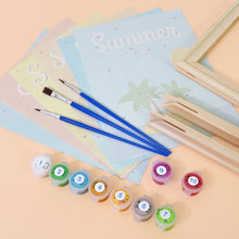 Carica l&#39;immagine nel visualizzatore di Gallery, Dipingere con i numeri – Set di 6 tele | Poster di vacanze estive