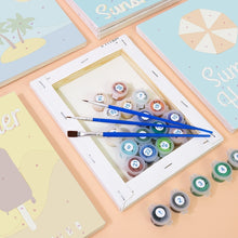 Carica l&#39;immagine nel visualizzatore di Gallery, Dipingere con i numeri – Set di 6 tele | Poster di vacanze estive