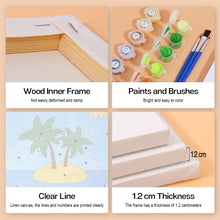Carica l&#39;immagine nel visualizzatore di Gallery, Dipingere con i numeri – Set di 6 tele | Poster di vacanze estive