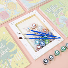 Carica l&#39;immagine nel visualizzatore di Gallery, Dipingere con i numeri – Set di 6 tele | Good vibes estate