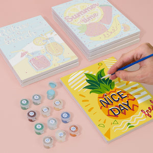 Dipingere con i numeri – Set di 6 tele | Good vibes estate