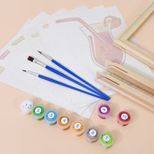 Carica l&#39;immagine nel visualizzatore di Gallery, Dipingere con i numeri – Set di 6 tele | Cocktail alla frutta