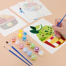 Carica l&#39;immagine nel visualizzatore di Gallery, Dipingere con i numeri – Set di 6 tele | Coppe gelato