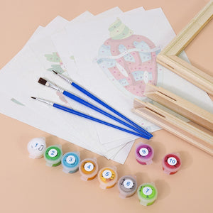 Dipingere con i numeri – Set di 6 tele | Coppe gelato