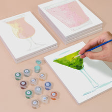 Carica l&#39;immagine nel visualizzatore di Gallery, Dipingere con i numeri – Set di 6 tele | Cocktail colorati