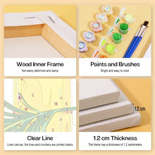 Carica l&#39;immagine nel visualizzatore di Gallery, Dipingere con i numeri – Set di 6 tele | Oli naturali