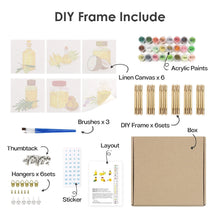 Carica l&#39;immagine nel visualizzatore di Gallery, Dipingere con i numeri – Set di 6 tele | Oli naturali