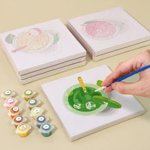 Carica l&#39;immagine nel visualizzatore di Gallery, Dipingere con i numeri – Set di 6 tele | Bevande rinfrescanti colorate