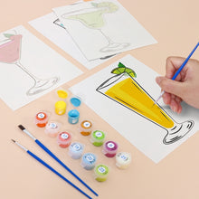 Carica l&#39;immagine nel visualizzatore di Gallery, Dipingere con i numeri – Set di 6 tele | Cocktail classici