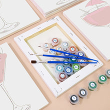 Carica l&#39;immagine nel visualizzatore di Gallery, Dipingere con i numeri – Set di 6 tele | Cocktail classici