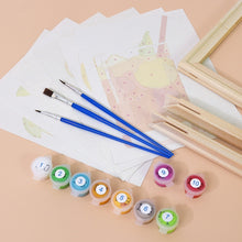 Carica l&#39;immagine nel visualizzatore di Gallery, Dipingere con i numeri – Set di 6 tele | Cocktail tropicali