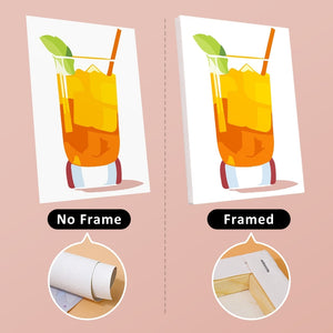 Dipingere con i numeri – Set di 6 tele | Cocktail estivi vivaci