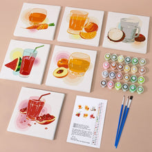 Carica l&#39;immagine nel visualizzatore di Gallery, Dipingere con i numeri – Set di 6 tele | Succhi salutari