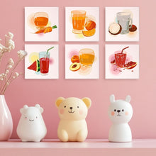 Carica l&#39;immagine nel visualizzatore di Gallery, Dipingere con i numeri – Set di 6 tele | Succhi salutari