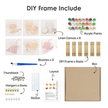 Carica l&#39;immagine nel visualizzatore di Gallery, Dipingere con i numeri – Set di 6 tele | Succhi salutari