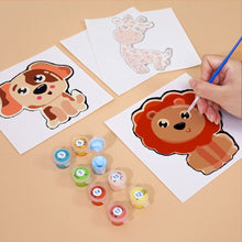 Carica l&#39;immagine nel visualizzatore di Gallery, Dipingere con i numeri – Set di 6 tele | Animali carini