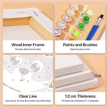 Carica l&#39;immagine nel visualizzatore di Gallery, Dipingere con i numeri – Set di 6 tele | Animali carini