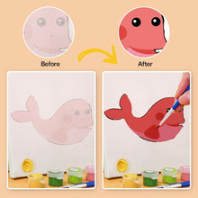 Carica l&#39;immagine nel visualizzatore di Gallery, Dipingere con i numeri – Set di 6 tele | Facce di animali carini