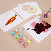 Carica l&#39;immagine nel visualizzatore di Gallery, Dipingere con i numeri – Set di 6 tele | Frutta e verdura
