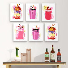 Carica l&#39;immagine nel visualizzatore di Gallery, Dipingere con i numeri – Set di 6 tele | Frappè