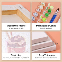 Carica l&#39;immagine nel visualizzatore di Gallery, Dipingere con i numeri – Set di 6 tele | Frappè