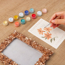 Carica l'immagine nel visualizzatore di Gallery, Mini tela da Dipingere con i Numeri con cornice - Mercato dei fiori - Stoccolma