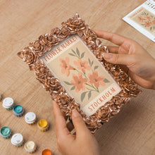 Carica l'immagine nel visualizzatore di Gallery, Mini tela da Dipingere con i Numeri con cornice - Mercato dei fiori - Stoccolma