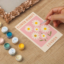 Carica l'immagine nel visualizzatore di Gallery, Mini tela da Dipingere con i Numeri con cornice - Mercato dei fiori - Londra