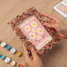 Carica l'immagine nel visualizzatore di Gallery, Mini tela da Dipingere con i Numeri con cornice - Mercato dei fiori - Londra