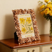 Carica l'immagine nel visualizzatore di Gallery, Mini tela da Dipingere con i Numeri con cornice - Mercato dei fiori - Madrid