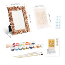 Carica l'immagine nel visualizzatore di Gallery, Mini tela da Dipingere con i Numeri con cornice - Mercato dei fiori - Madrid