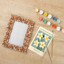 Carica l'immagine nel visualizzatore di Gallery, Mini tela da Dipingere con i Numeri con cornice - Mercato dei fiori - Tokyo
