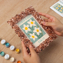 Carica l'immagine nel visualizzatore di Gallery, Mini tela da Dipingere con i Numeri con cornice - Mercato dei fiori - Tokyo
