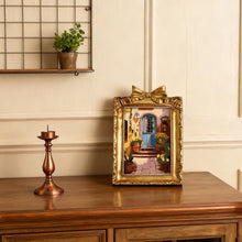 Carica l'immagine nel visualizzatore di Gallery, Mini tela da Dipingere con i Numeri con cornice - Cortile mediterraneo