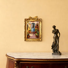 Carica l'immagine nel visualizzatore di Gallery, Mini tela da Dipingere con i Numeri con cornice - Cortile mediterraneo