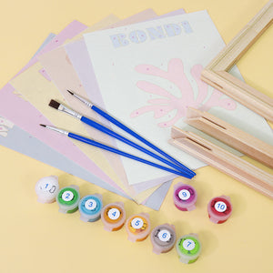 Mini Set Dipingere con i numeri 15x20cm (6 pezzi) - Paradisi Costieri