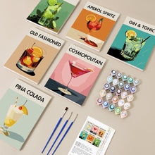 Carica l&#39;immagine nel visualizzatore di Gallery, Mini Set Dipingere con i numeri 15x20cm (6 pezzi) - Cocktail Bar 5