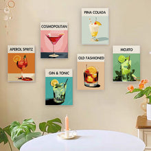 Carica l&#39;immagine nel visualizzatore di Gallery, Mini Set Dipingere con i numeri 15x20cm (6 pezzi) - Cocktail Bar 5