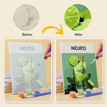 Carica l&#39;immagine nel visualizzatore di Gallery, Mini Set Dipingere con i numeri 15x20cm (6 pezzi) - Cocktail Bar 5