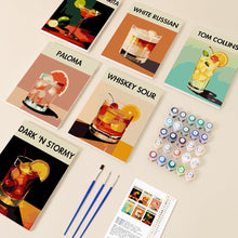 Carica l&#39;immagine nel visualizzatore di Gallery, Mini Set Dipingere con i numeri 15x20cm (6 pezzi) - Cocktail Bar 4