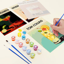 Carica l&#39;immagine nel visualizzatore di Gallery, Mini Set Dipingere con i numeri 15x20cm (6 pezzi) - Cocktail Bar 4
