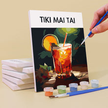 Carica l&#39;immagine nel visualizzatore di Gallery, Mini Set Dipingere con i numeri 15x20cm (6 pezzi) - Cocktail Bar 3