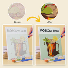 Carica l&#39;immagine nel visualizzatore di Gallery, Mini Set Dipingere con i numeri 15x20cm (6 pezzi) - Cocktail Bar 3