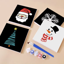 Carica l&#39;immagine nel visualizzatore di Gallery, Mini Set Dipingere con i numeri 20x20cm (4 pezzi) - Icone Classiche di Natale 1