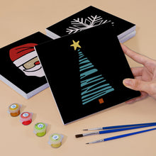 Carica l&#39;immagine nel visualizzatore di Gallery, Mini Set Dipingere con i numeri 20x20cm (4 pezzi) - Icone Classiche di Natale 1